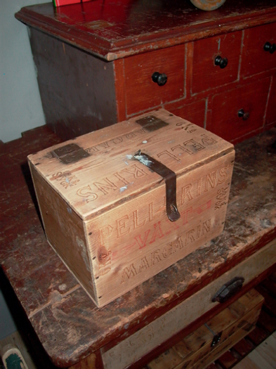nice chest, built of old wood, Sweden, 20th century - #10270_d