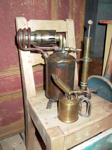 unique gas burner made of copper, 19th/20th century, Sweden - #20151