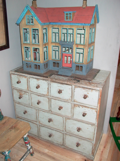 great painted chest of drawers, Sweden, 19th century - #10253