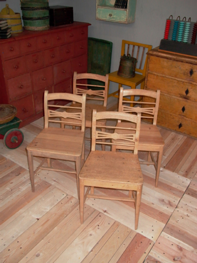 set of 4 wonderful untouched gustavian/empire chairs, Sweden, 19th century - #10128_a/b/c/d