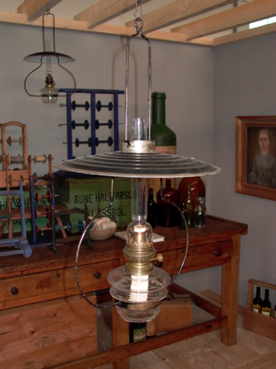 fantastic oil lamp, 19th/20th century, Sweden - #10147